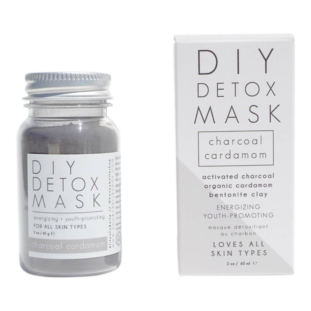 Charcoal Cardamom Detox Face Mask | Natural DIY Facial Mud