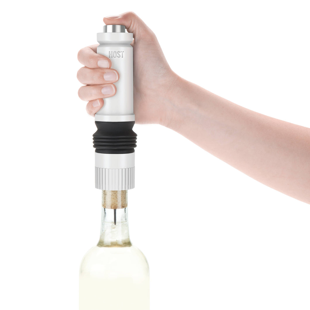 AirPOP™ Wine Bottle Opener by HOST® in White