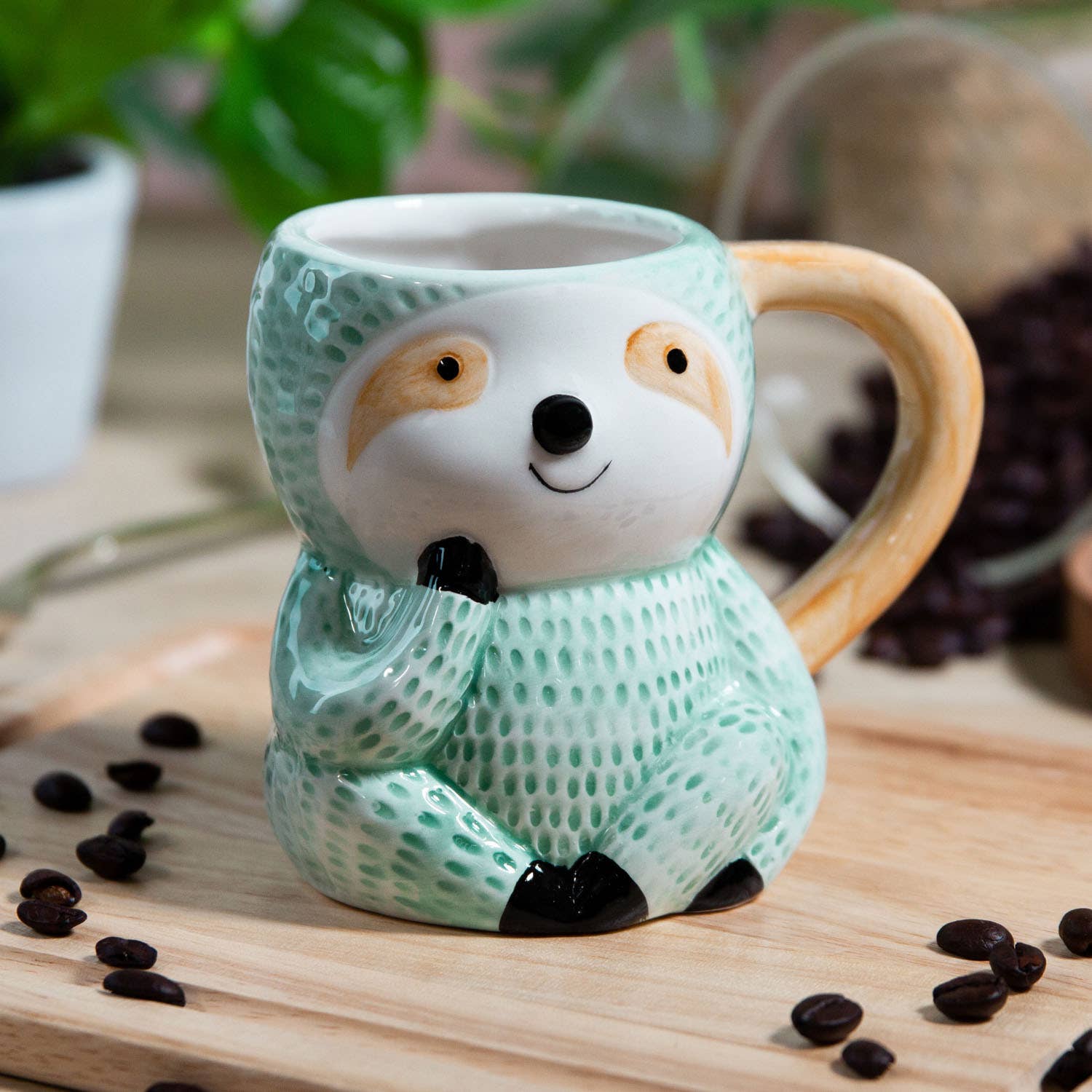 Sloth Mug - 12 oz ceramic latte mug – The Traveling Teapot