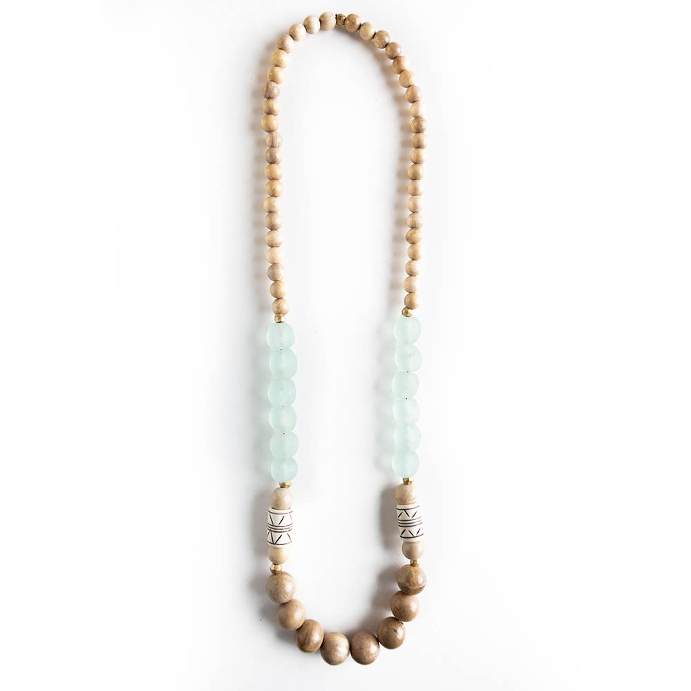 Oasis Necklace, Sand/Turquoise