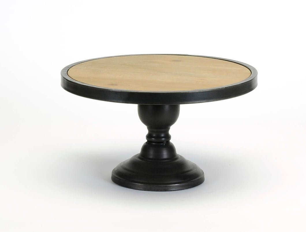 ROUND WOOD/METAL STAND