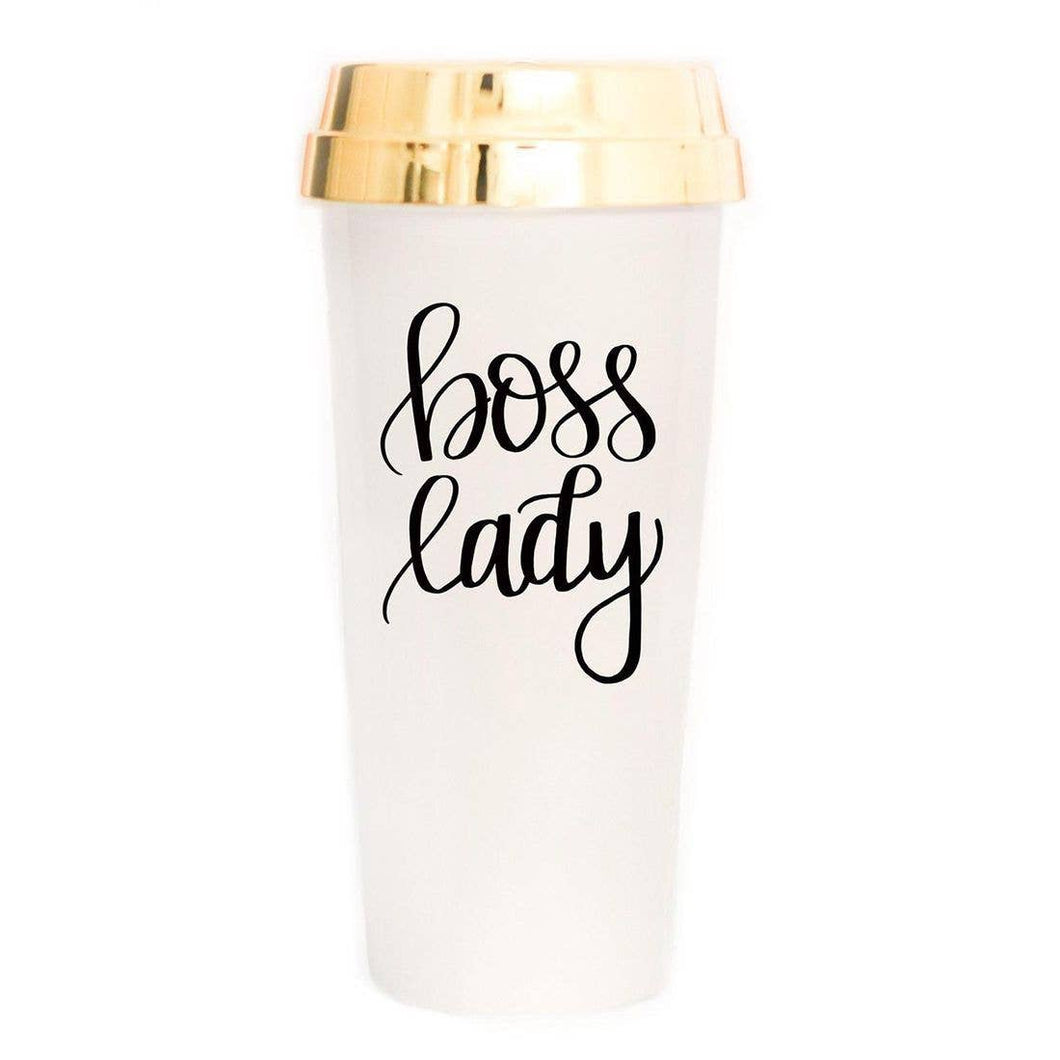 Boss Lady Gold Travel Mug