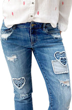 Load image into Gallery viewer, Patch My Heart Jeans

