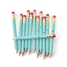 Load image into Gallery viewer, Mini Gold Heart - Pink Mini Pencils
