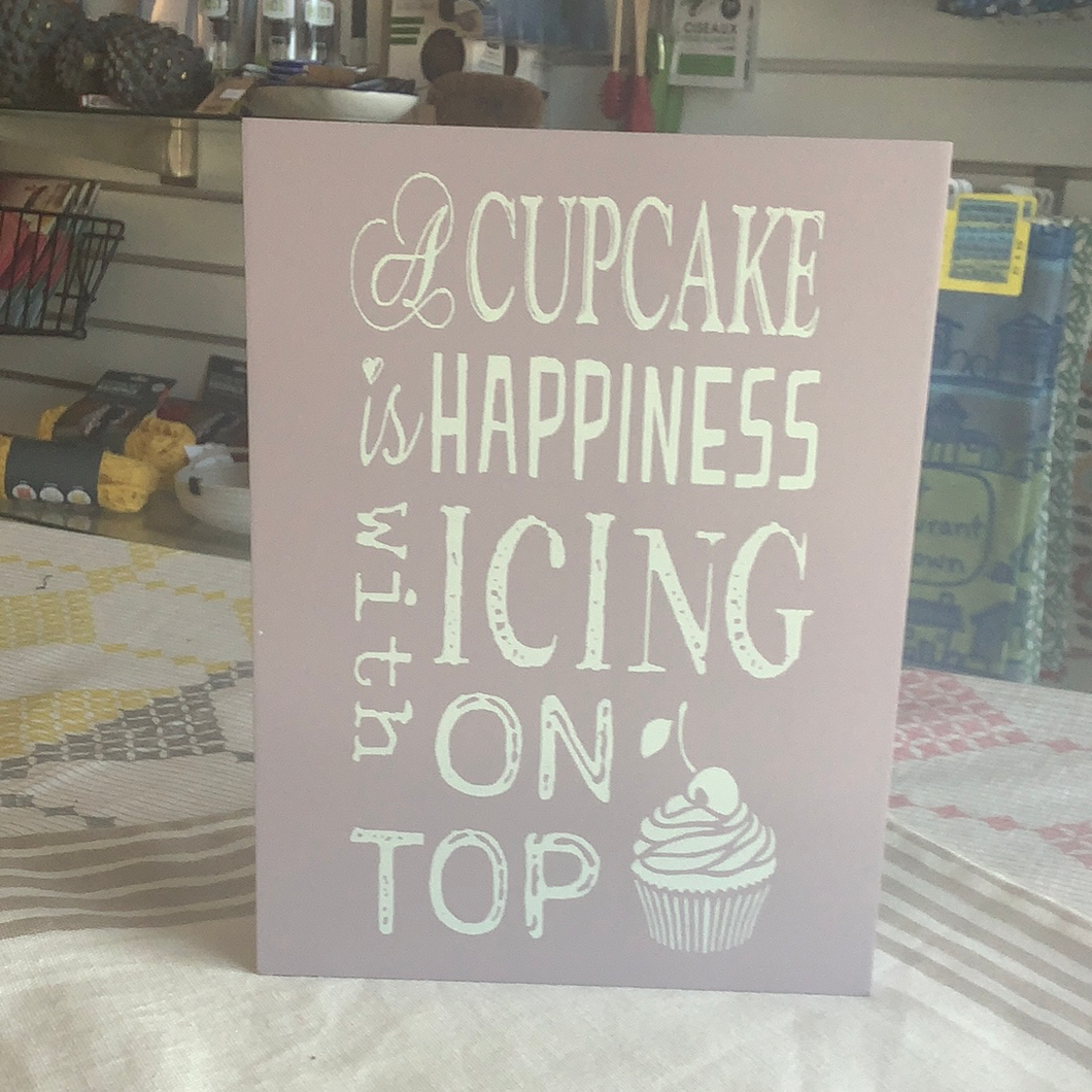 Cupcake sign